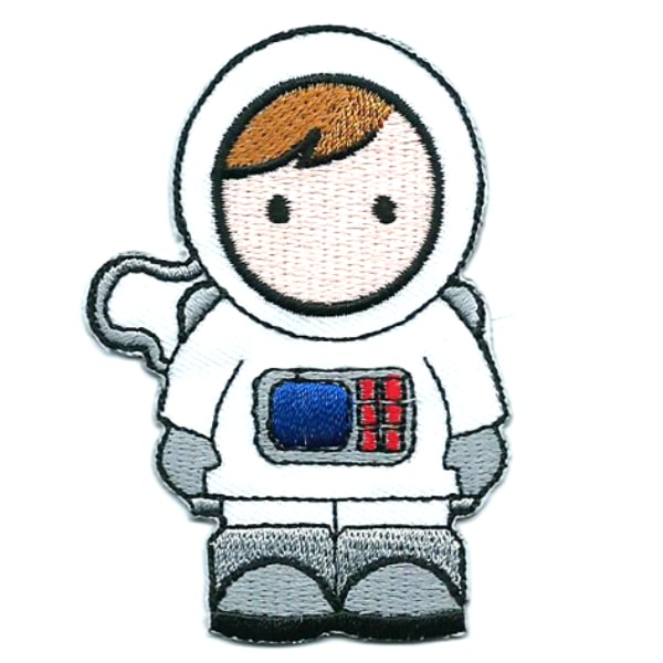 Iron on embroidered astronaut patch