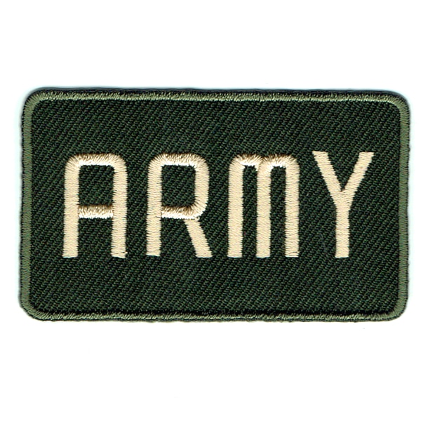 Iron on embroidered army badge patch