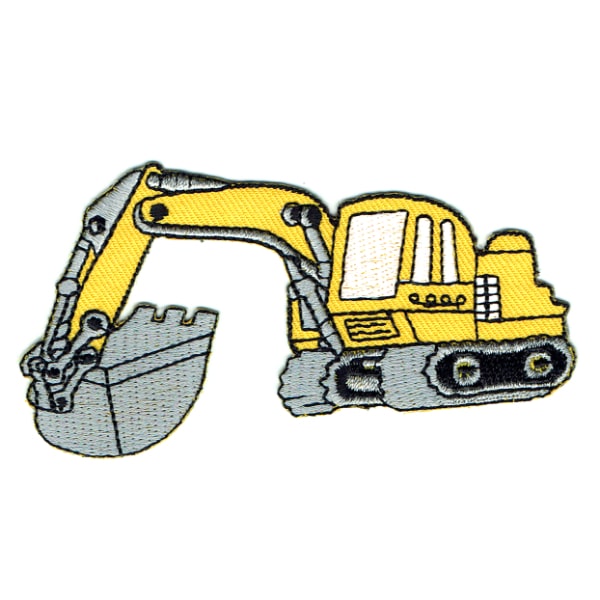 Iron on embroidered excavator patch