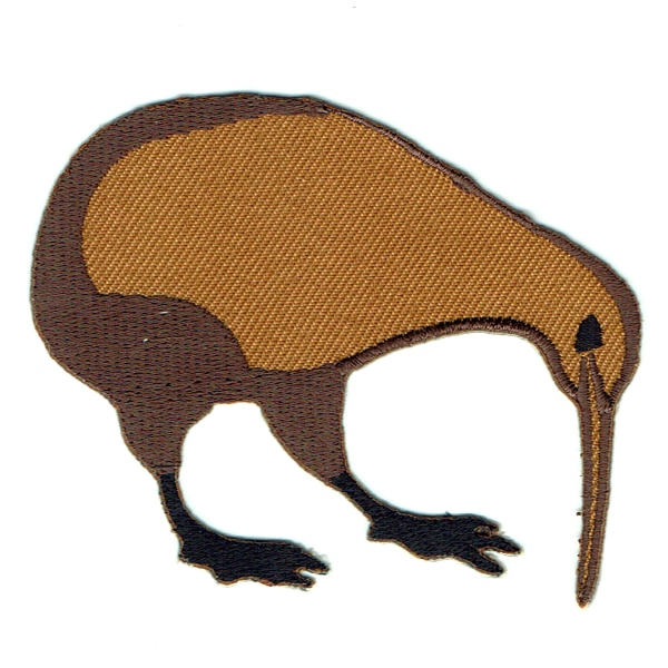 Iron on embroidered kiwi patch