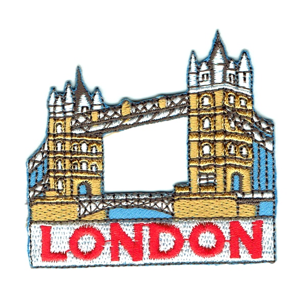 Iron on embroidered London Tower Bridge patch