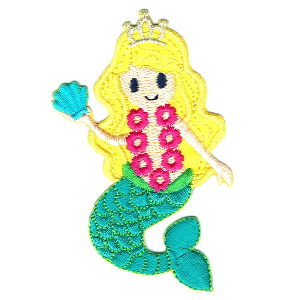Iron on embroidered mermaid princess patch