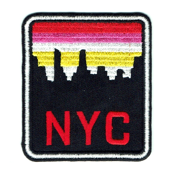 Iron on embroidered New York City skyline patch