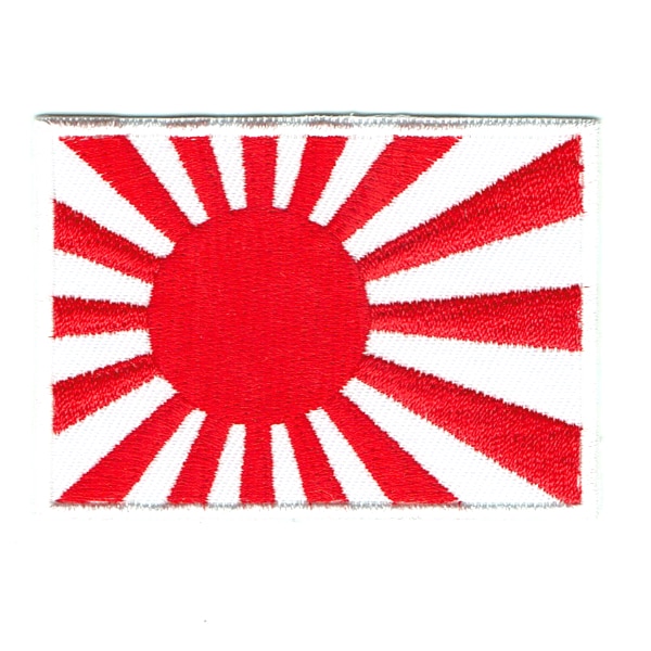 Iron on embroidered Japanese rising sun flag patch