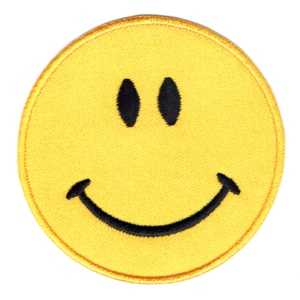 Smiley Face Iron On Patch - Patch - Smiley Face - Iron On Patches