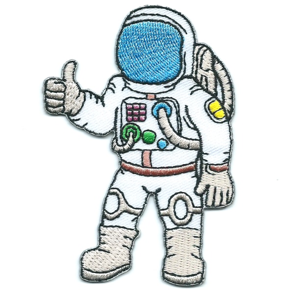 Iron on embroidered space man patch