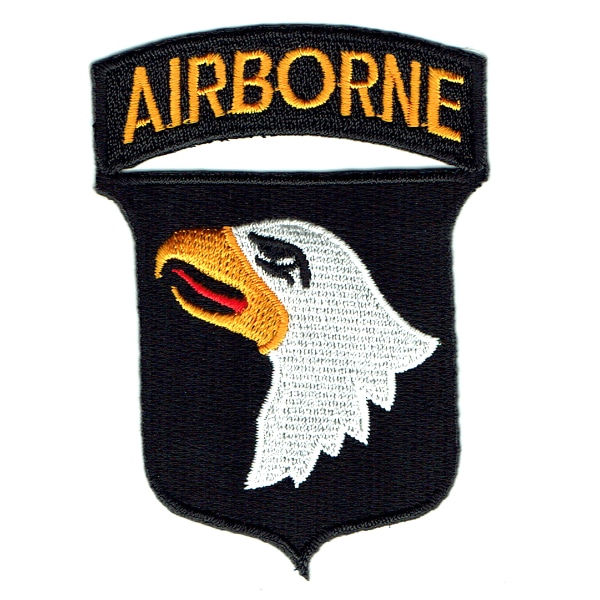 Iron on embroidered 101st division airborne eagle emblem patch